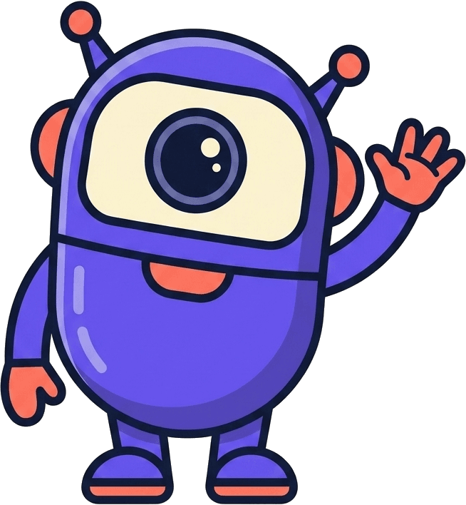 The kitstarter robot waving hello