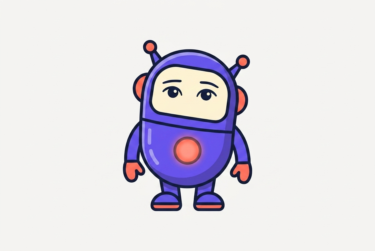 The kitstarter robot with a glowing inner light, standing in for Claude's deliberate reasoning space